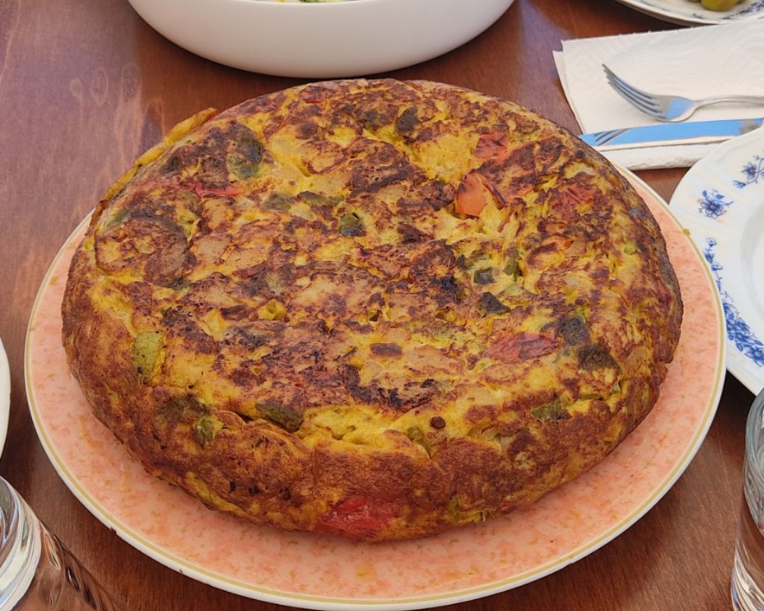 Tortilla de patata y verduras