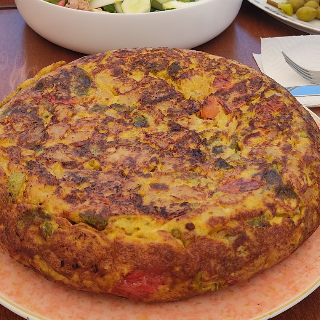 Tortilla de patata y verduras Paso 3