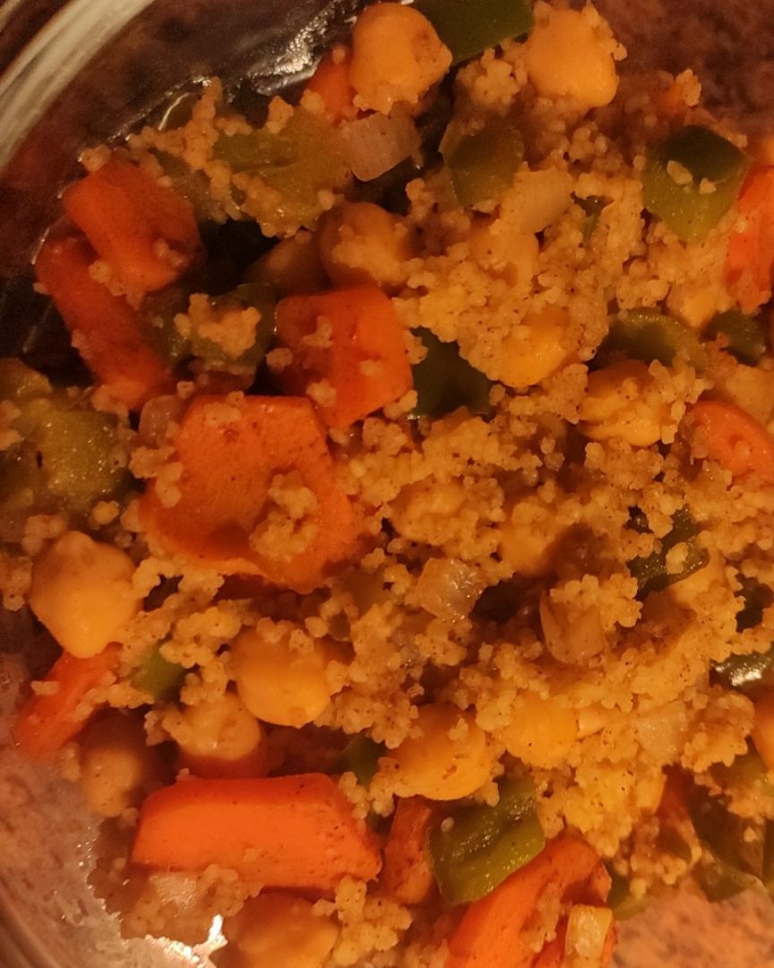 Cous cous con garbanzos al estilo marroquí Cous cous con garbanzos al estilo marroquí