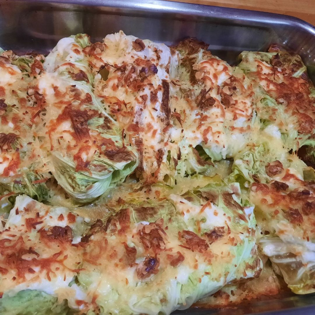 Bolsitas de repollo rellenas de carne a la casera Paso 5 Bolsitas de repollo rellenas de carne a la casera Paso 5