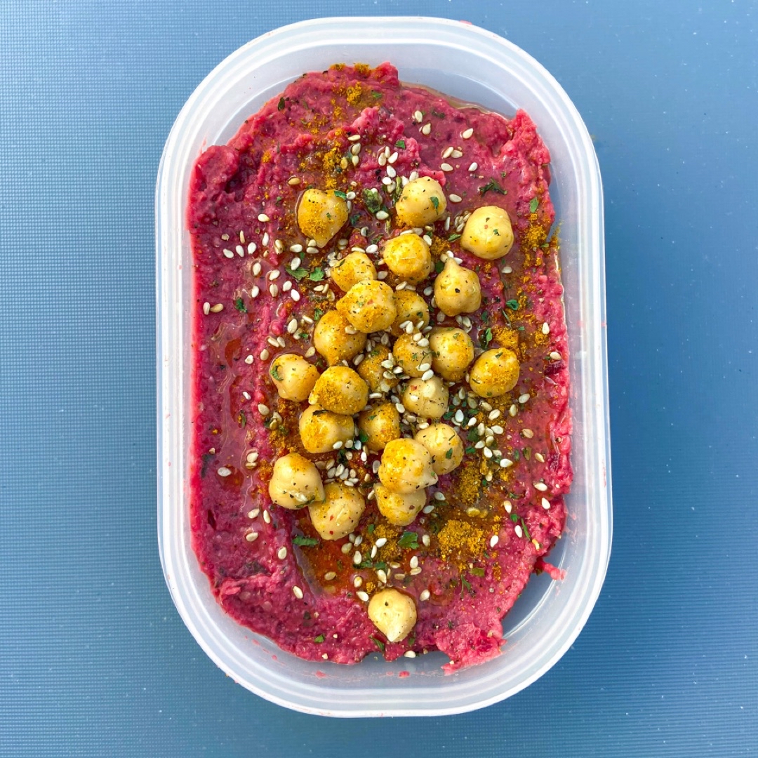 Hummus de remolacha y curry 💜 Hummus de remolacha y curry 💜