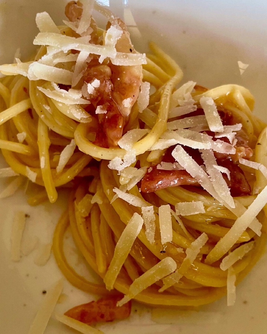CARBONARA 🇮🇹🥚🧀🧅🥓 Paso 4