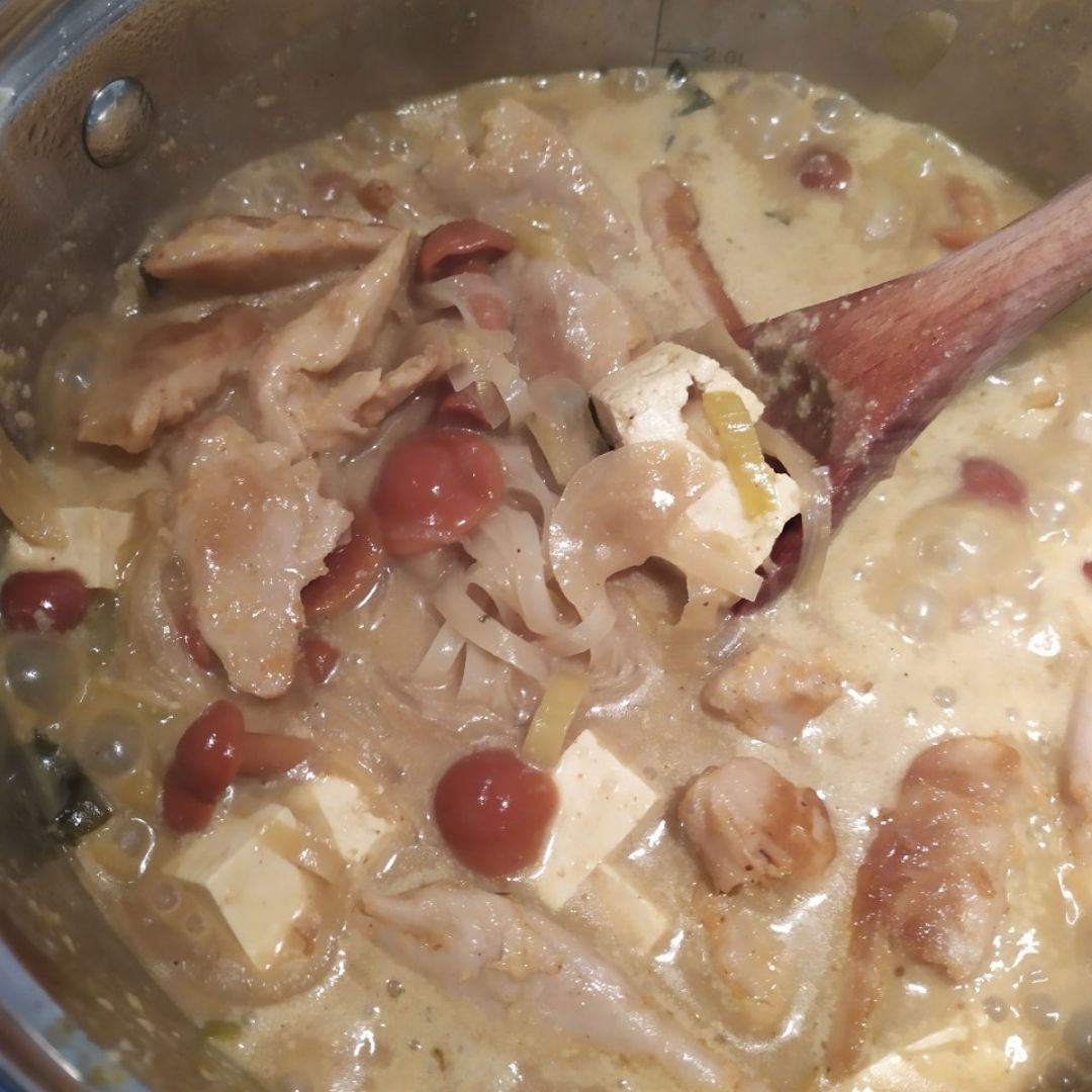Ramen al curry vegano Paso 3 Ramen al curry vegano Paso 3