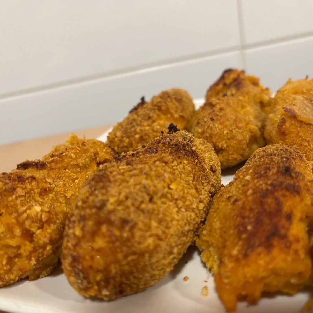 Croquetas de calabaza sin gluten 🎃🌾 Croquetas de calabaza sin gluten 🎃🌾