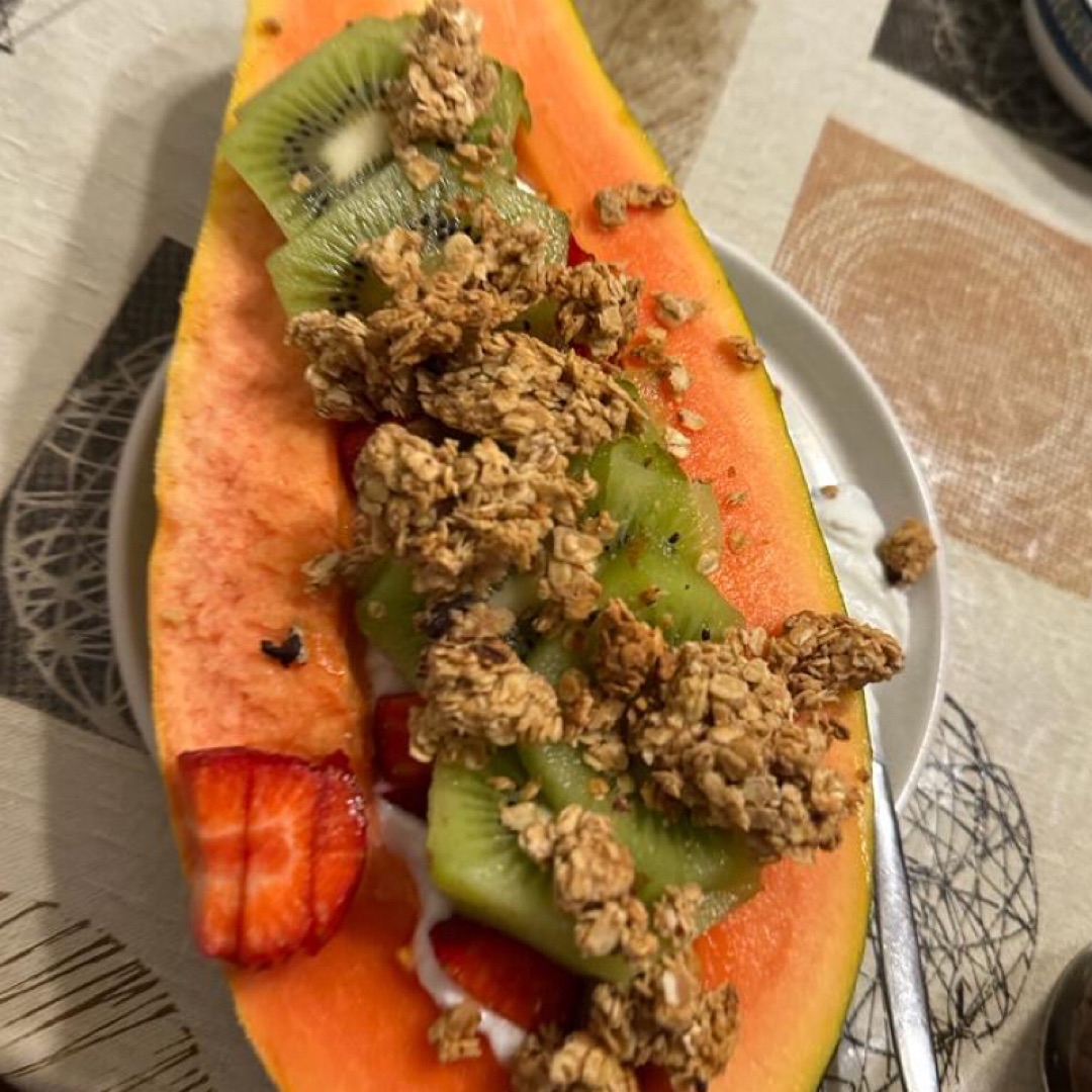 Papaya boat / Barco de papaya :) Paso 1 Papaya boat / Barco de papaya :) Paso 1