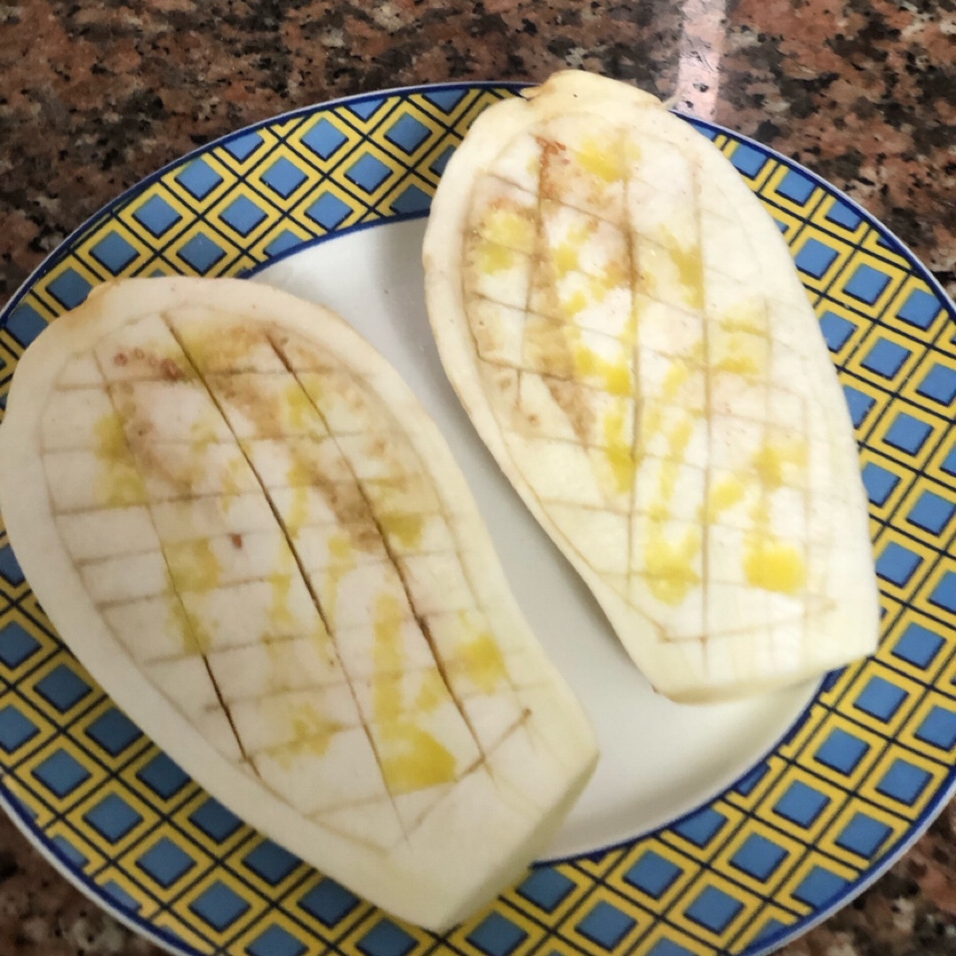 Berenjena rellena de pollo Paso 0 Berenjena rellena de pollo Paso 0