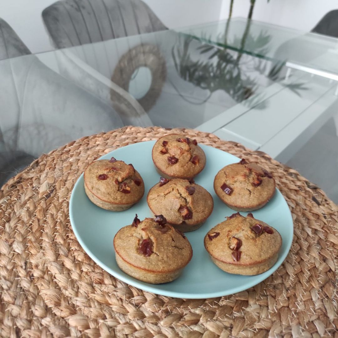 🧁Muffins de avena, dátiles y plátano🍌 Paso 3 🧁Muffins de avena, dátiles y plátano🍌 Paso 3