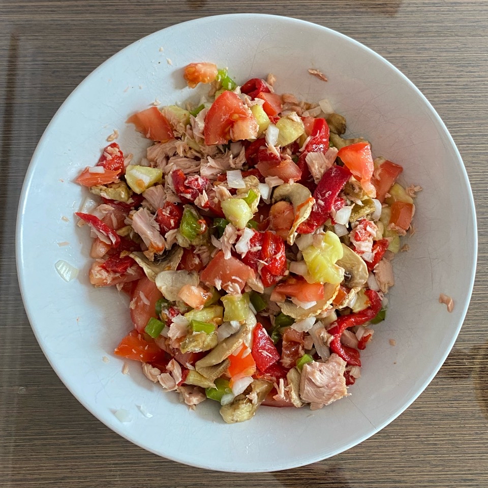 Atún con verduras 