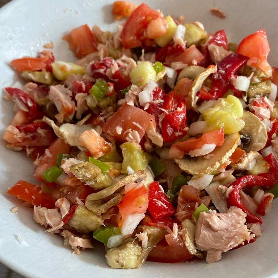 Atún con verduras 