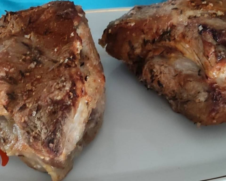 Magro asado a la sal