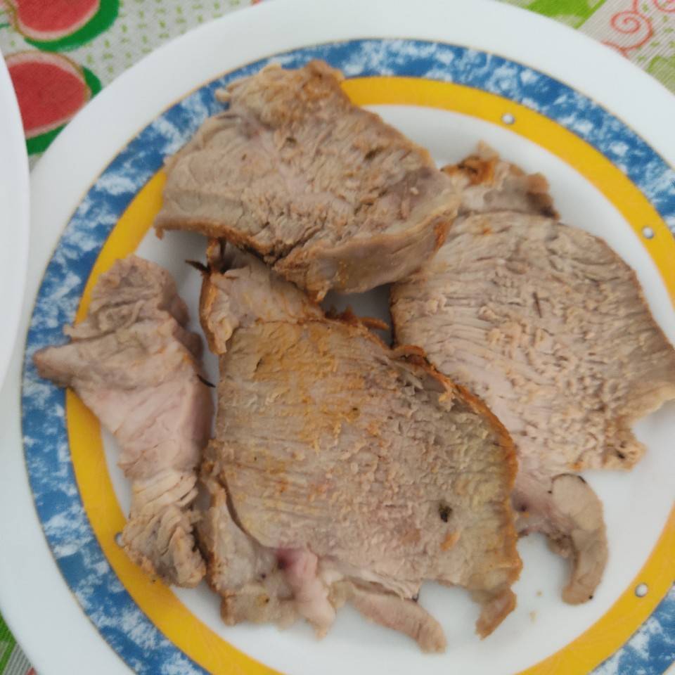 Magro asado a la sal