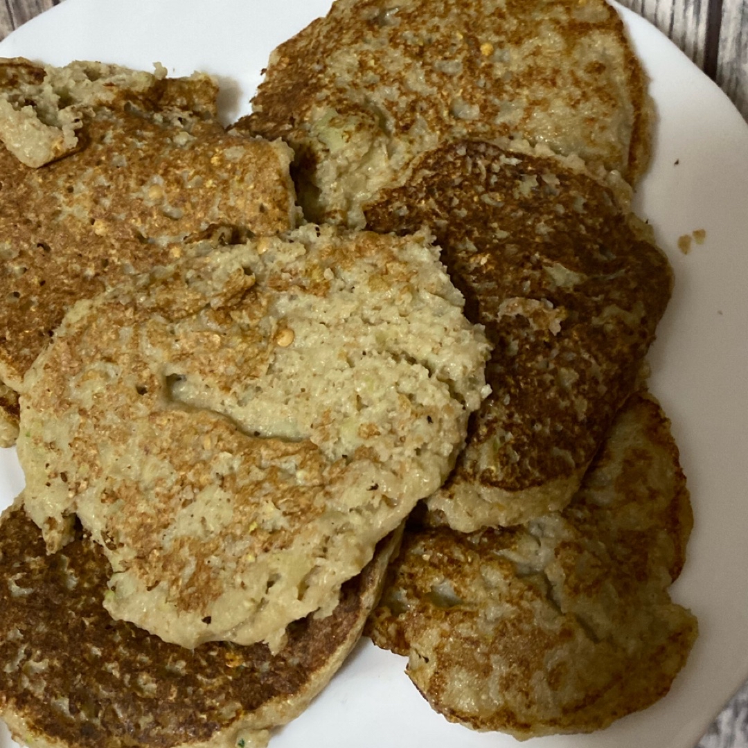 Tortitas de calabacín y berenjena Tortitas de calabacín y berenjena