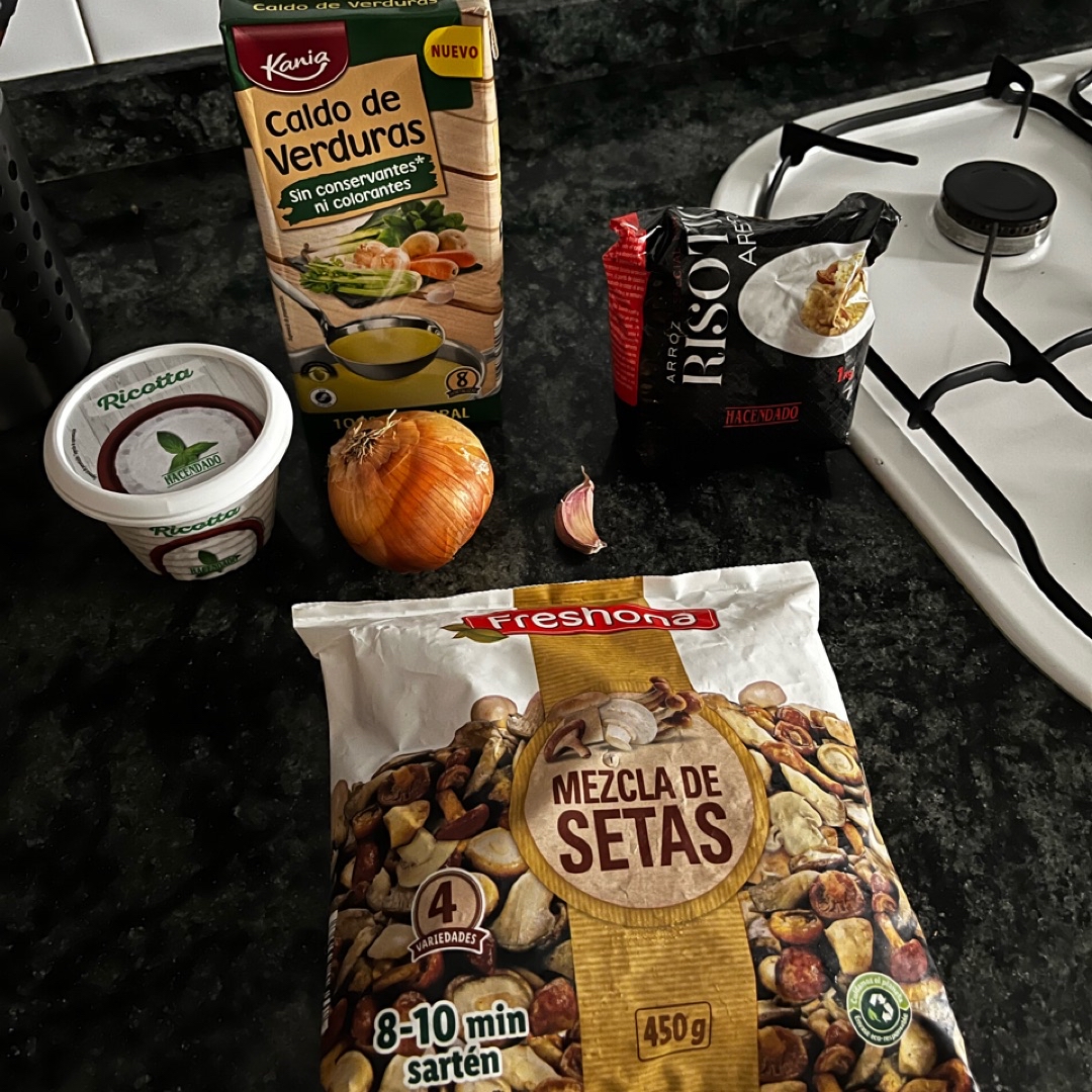 Risotto de setas 🍄 Paso 0 Risotto de setas 🍄 Paso 0