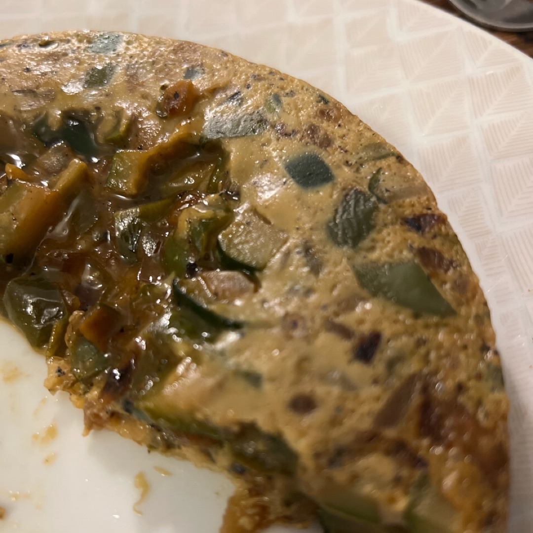 Tortilla de verduras en Airfyer Paso 6 Tortilla de verduras en Airfyer Paso 6