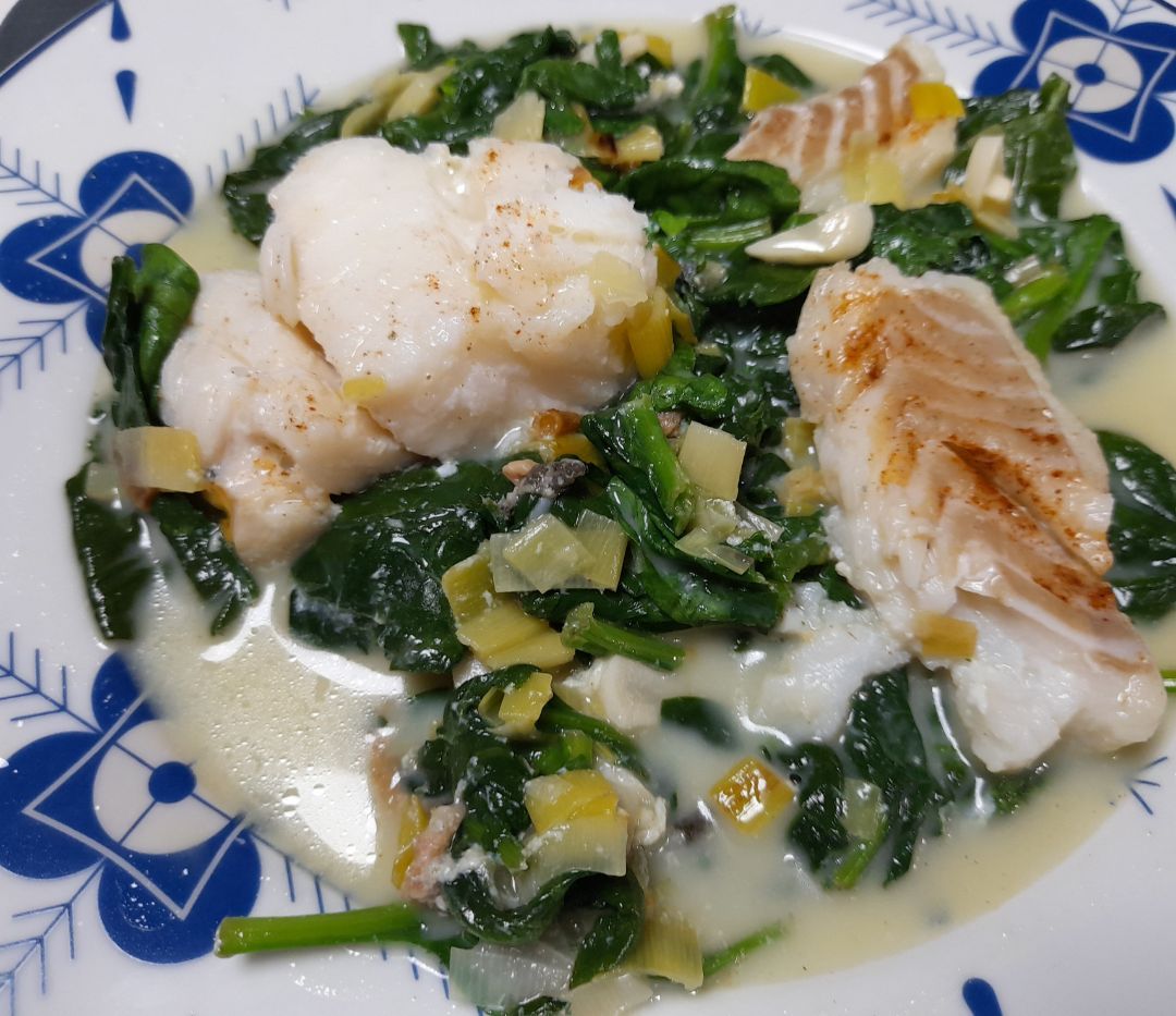 Bacalao con espinacas Bacalao con espinacas