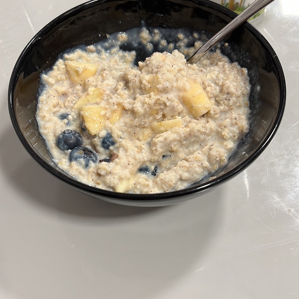 Porridge de avena con manzana Porridge de avena con manzana