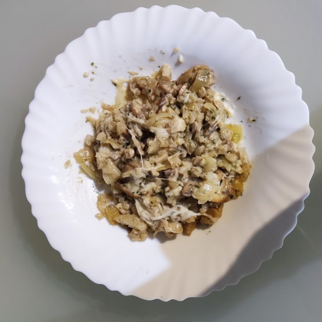 Risotto con arroz de coliflor Risotto con arroz de coliflor