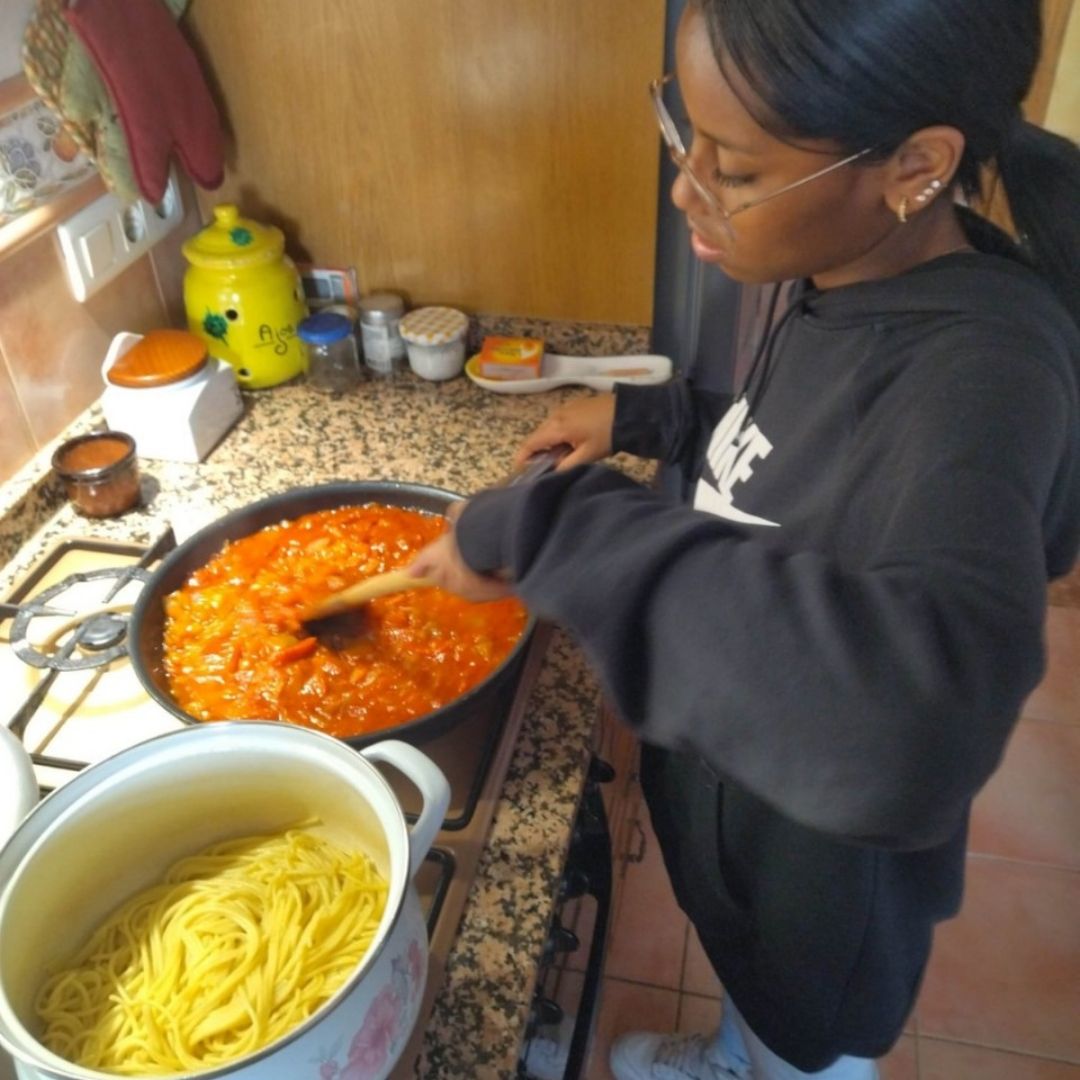 Spaghetti with tomato ratatouille Paso 4 Spaghetti with tomato ratatouille Paso 4