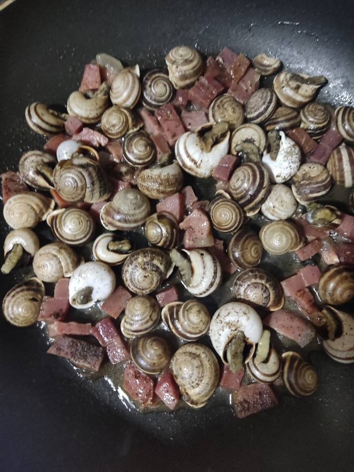 Caracoles con jamón Caracoles con jamón