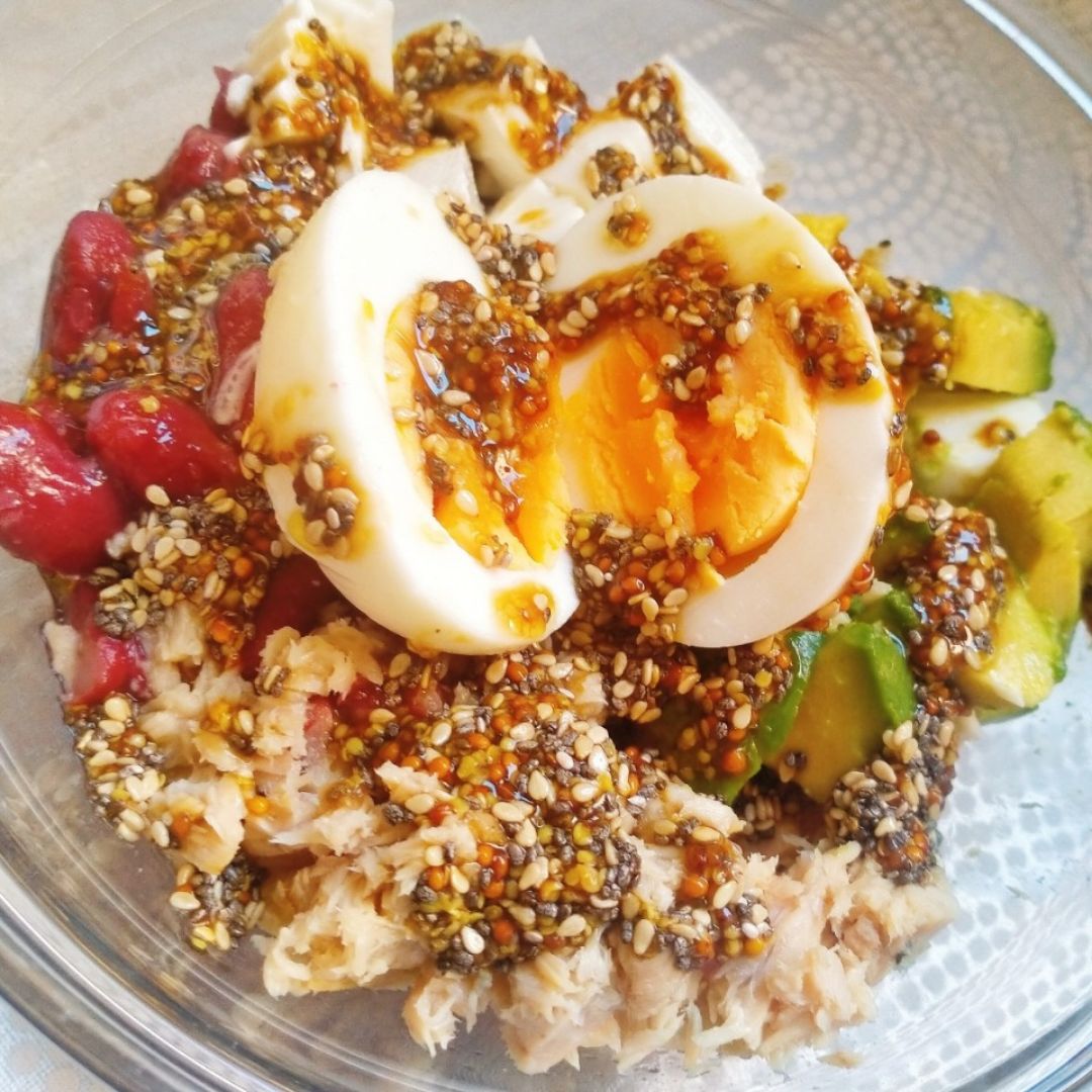 Ensalada de bonito y alubias rojas