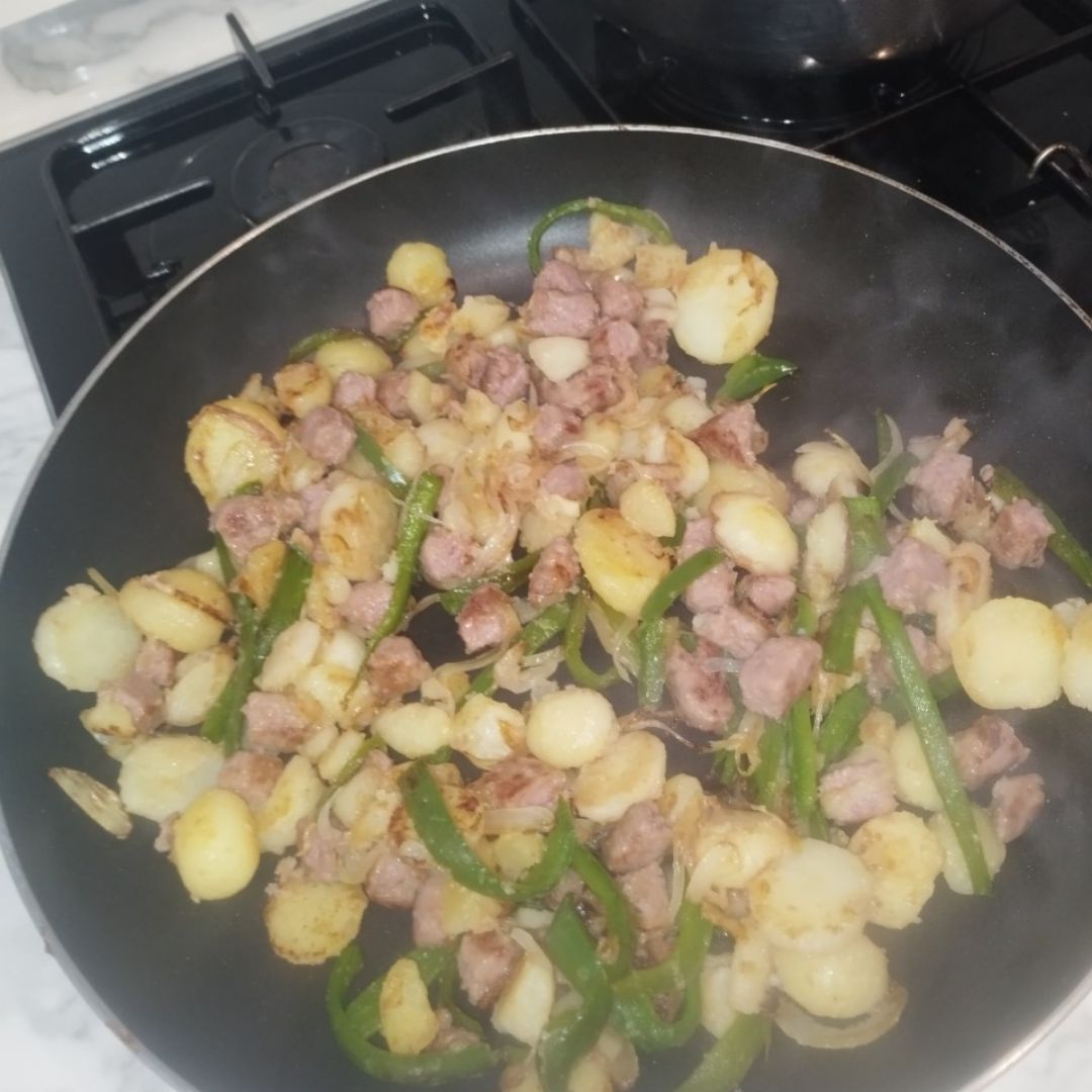 Papas a lo pobre versión fit Paso 4 Papas a lo pobre versión fit Paso 4