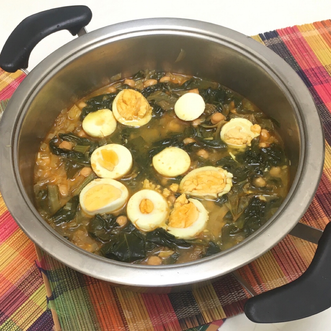 Potaje de espinacas y huevo duro Paso 0 Potaje de espinacas y huevo duro Paso 0
