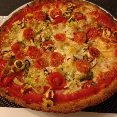 Pizza saludable de verduras
