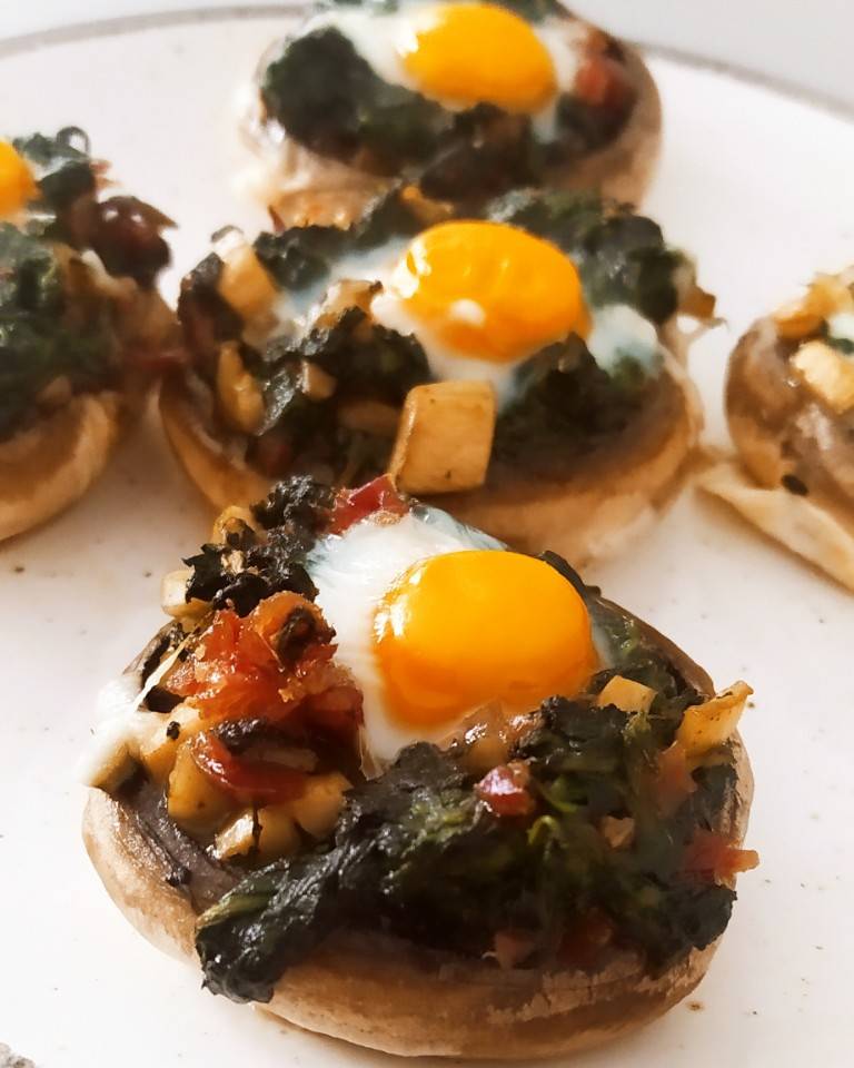 Champiñones 🍄 rellenos 🥬🍖