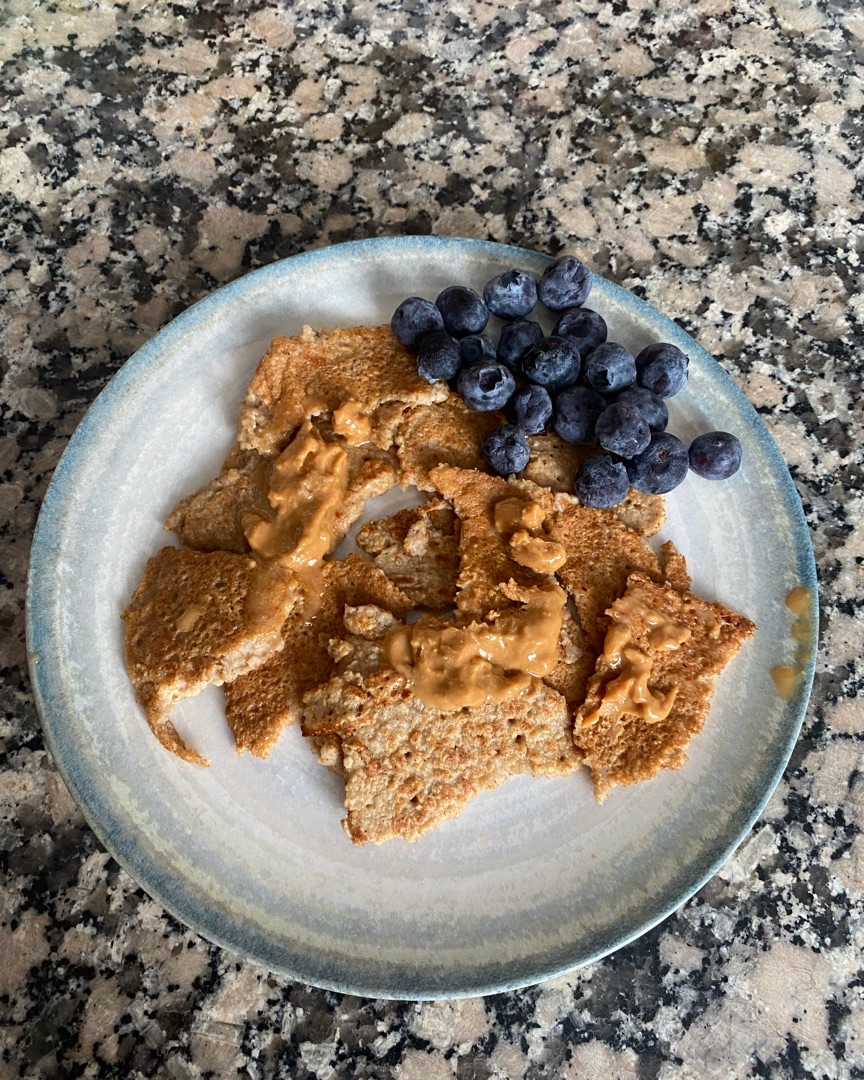 Ensalada de tortitas de avena🌾 Paso 4 Ensalada de tortitas de avena🌾 Paso 4