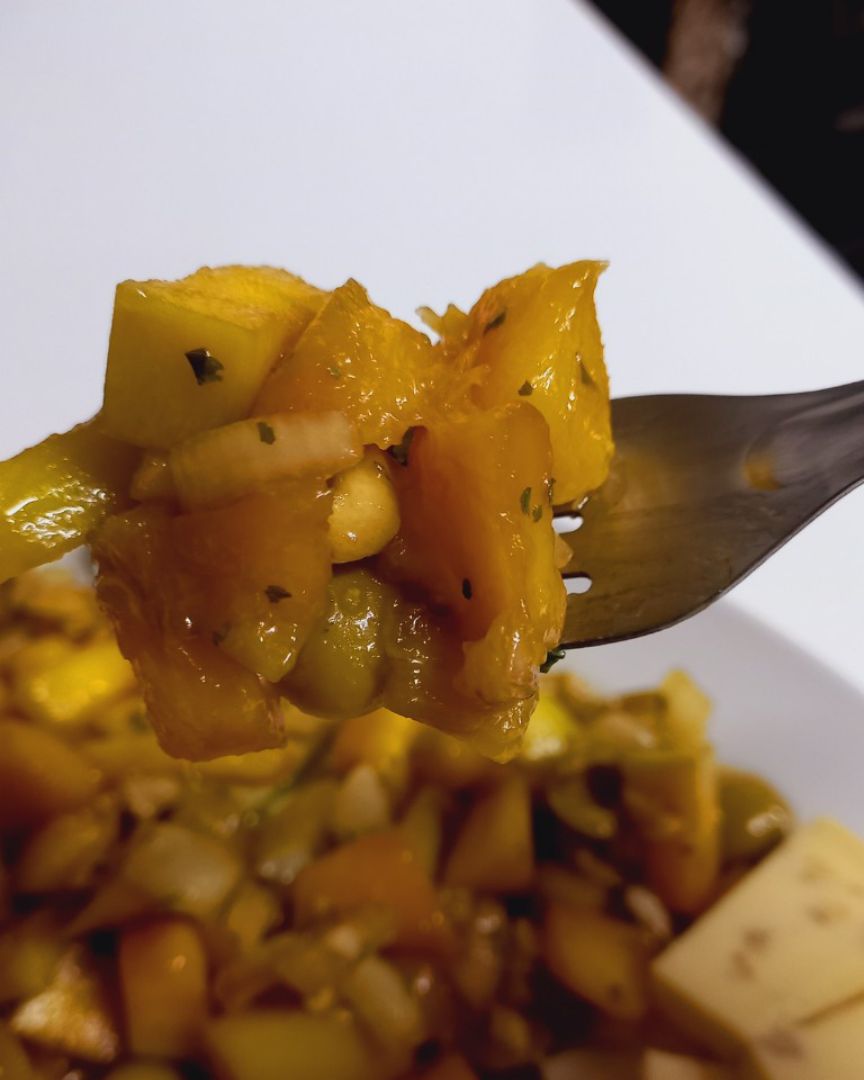 Ceviche de mango 🥭🧅🧄 Paso 5 Ceviche de mango 🥭🧅🧄 Paso 5