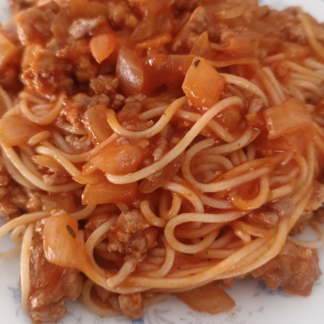 Spaghettis a la boloñesa 