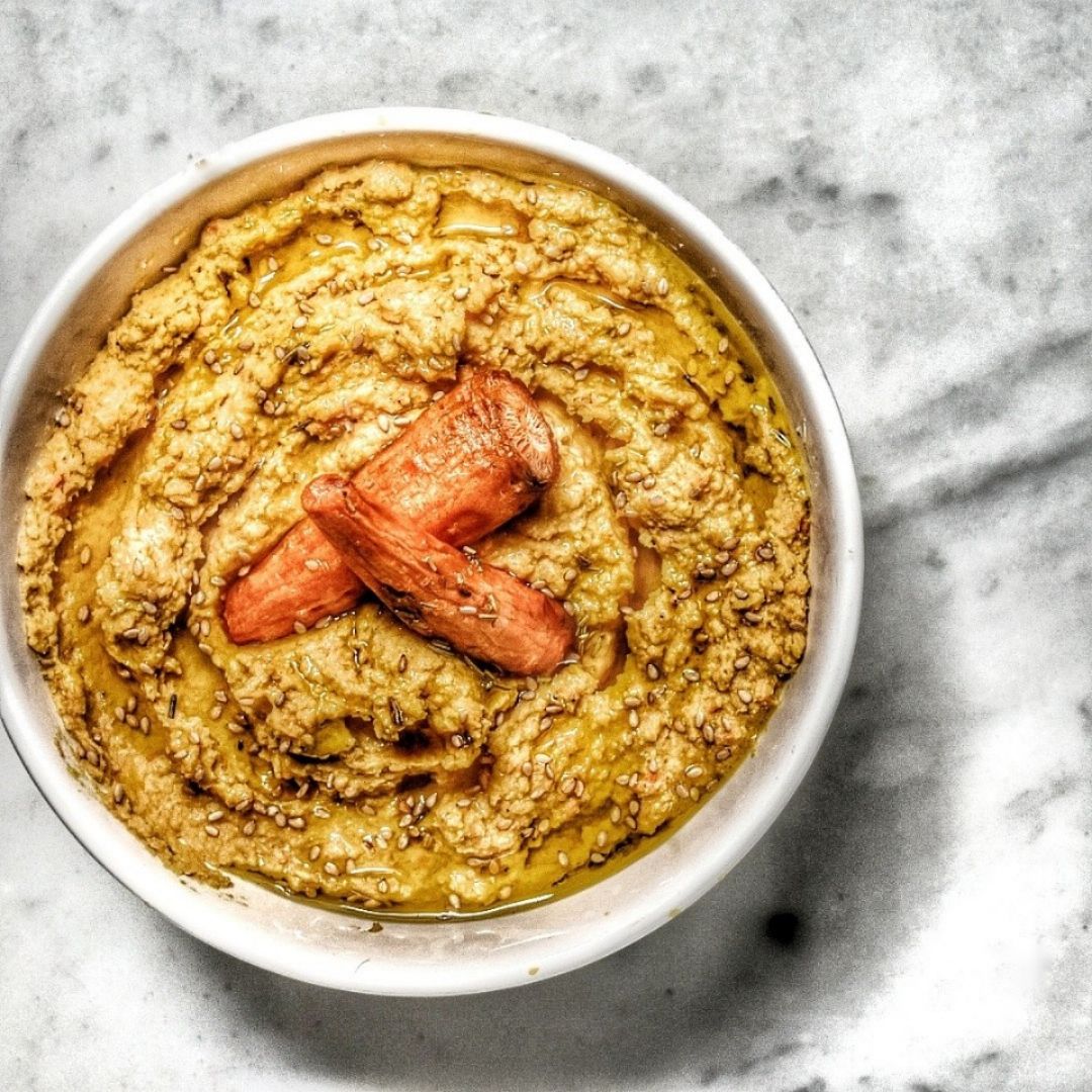 Hummus de zanahorias asadas 馃 Paso 3 Hummus de zanahorias asadas 馃 Paso 3