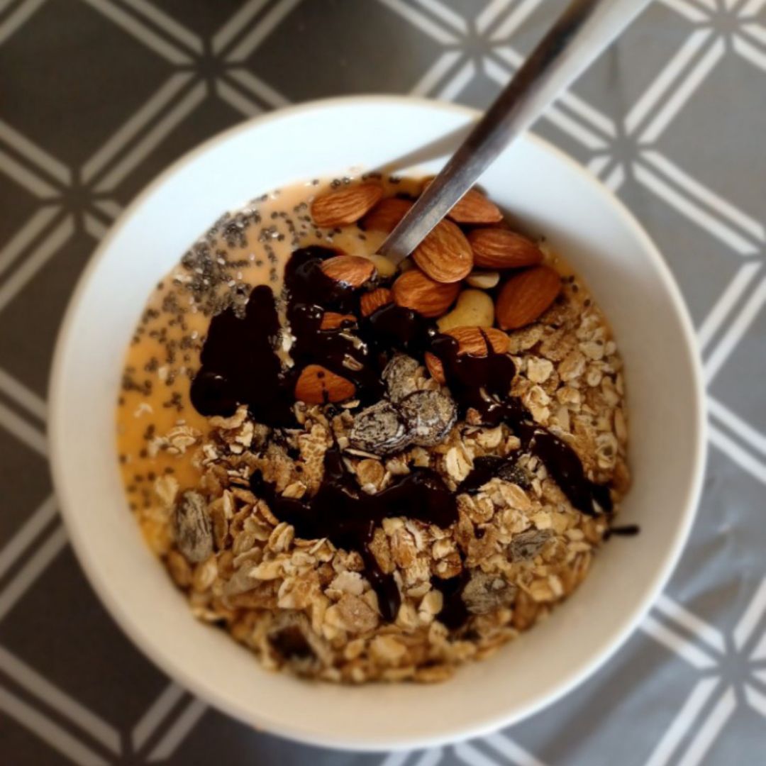 Muesli casero para desayunar 🥰😋 Paso 4 Muesli casero para desayunar 🥰😋 Paso 4