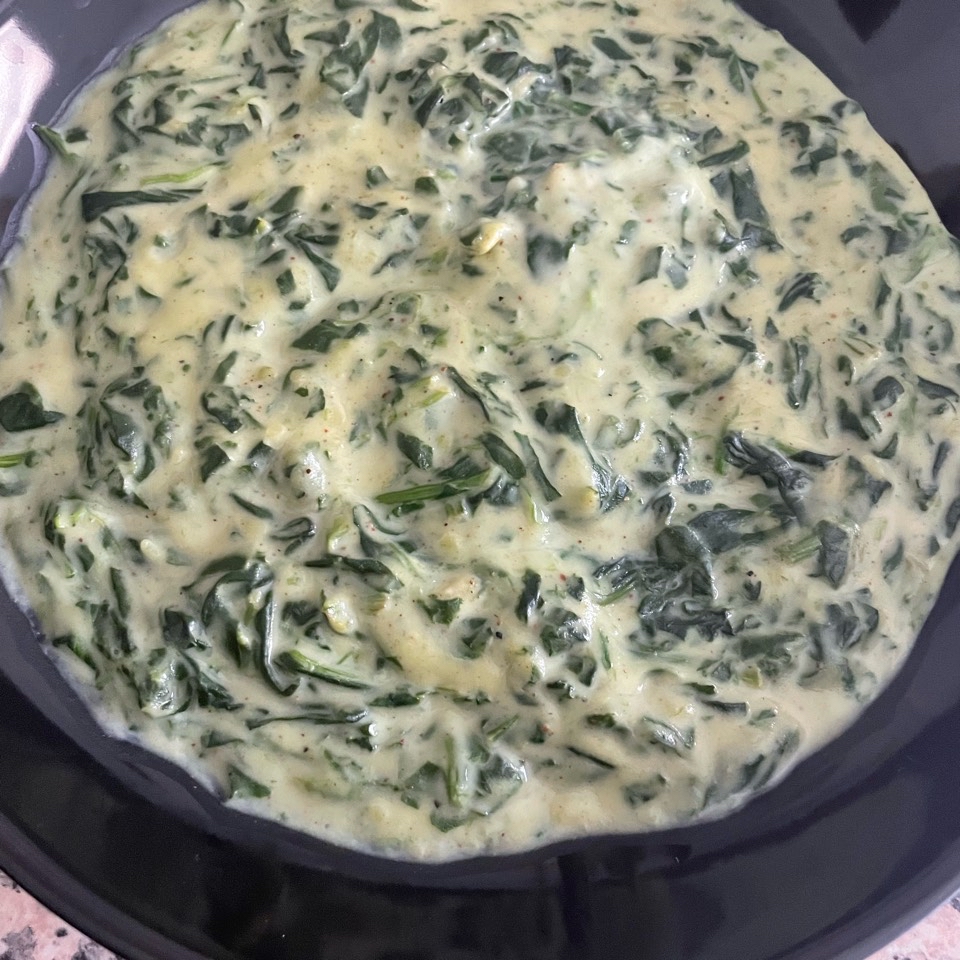 Espinacas cremosas Espinacas cremosas