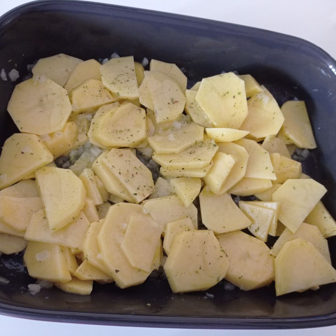 Solomillo de pavo con patatas pobres Paso 2 Solomillo de pavo con patatas pobres Paso 2