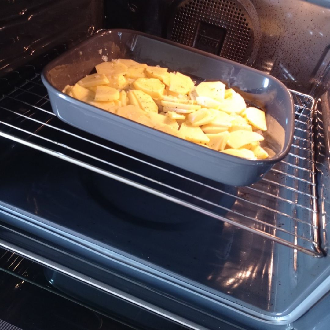 Solomillo de pavo con patatas pobres Paso 3 Solomillo de pavo con patatas pobres Paso 3
