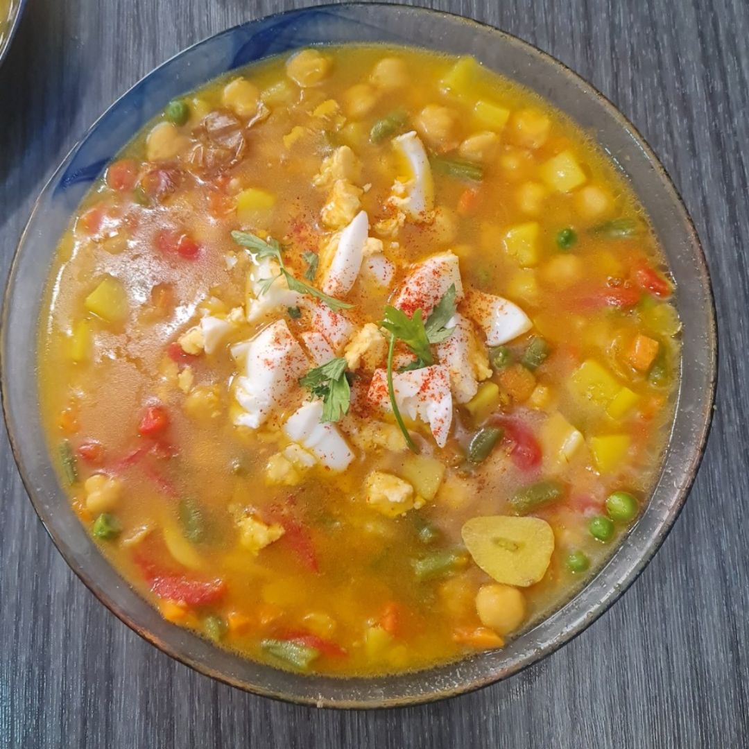 Olla de garbanzos