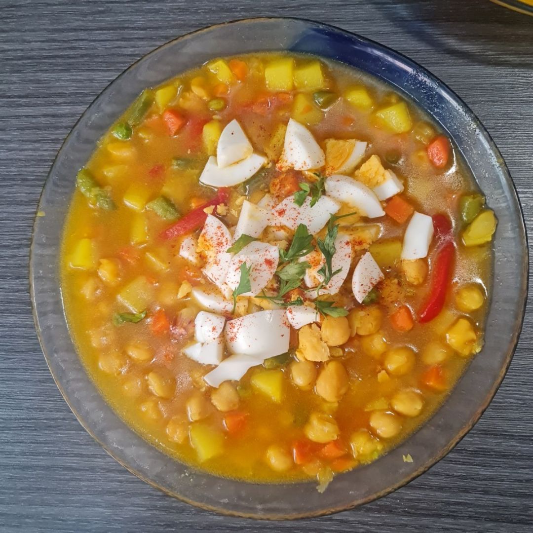 Olla de garbanzos