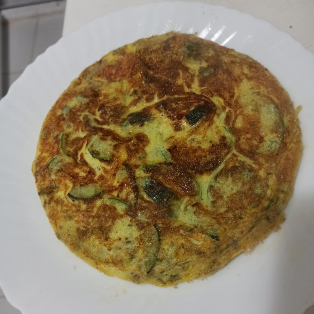 Tortilla de calabacín Paso 3