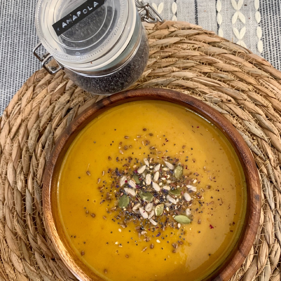 Crema de calabaza otoñal Crema de calabaza otoñal