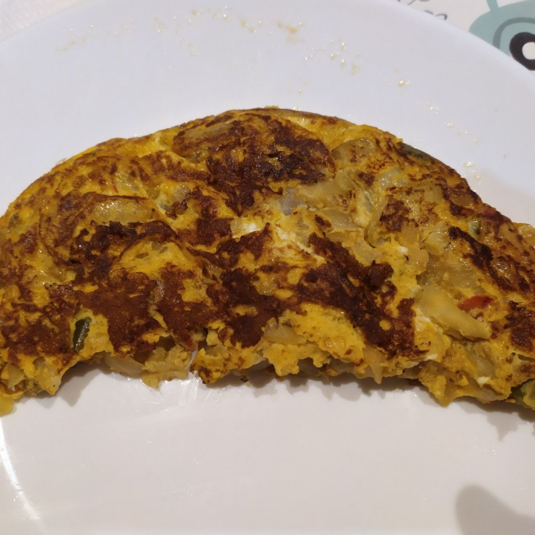 Tortilla francesa de verduras Tortilla francesa de verduras
