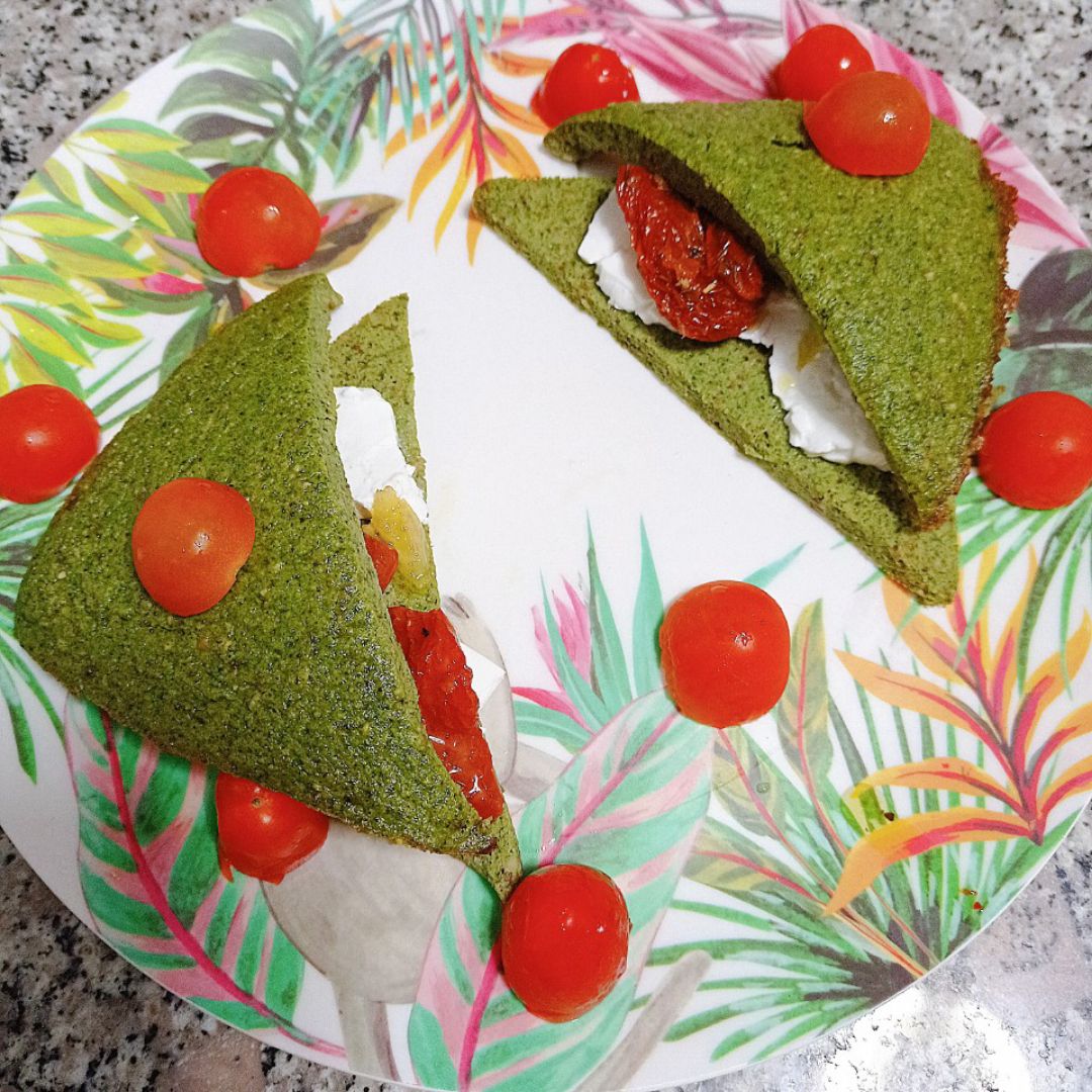 Pan de brócoli 🥦 y espinacas 🥬