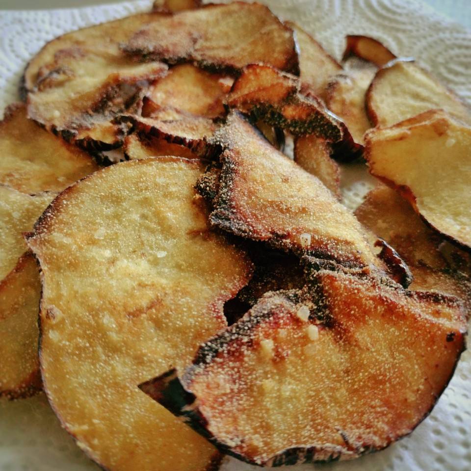 Chips de berenjenas Chips de berenjenas