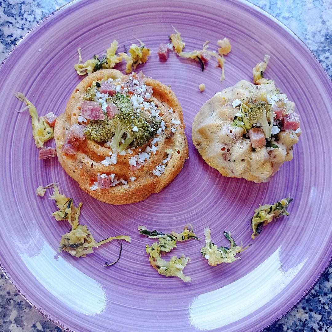 Muffins salados de calabacín 🥒🥦🧀 con sabor a jamón 😋😋Step 2