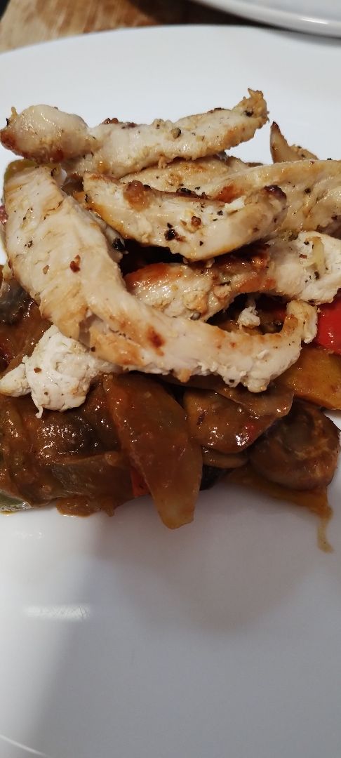 Verduras al curry con pollo a la plancha Paso 5 Verduras al curry con pollo a la plancha Paso 5