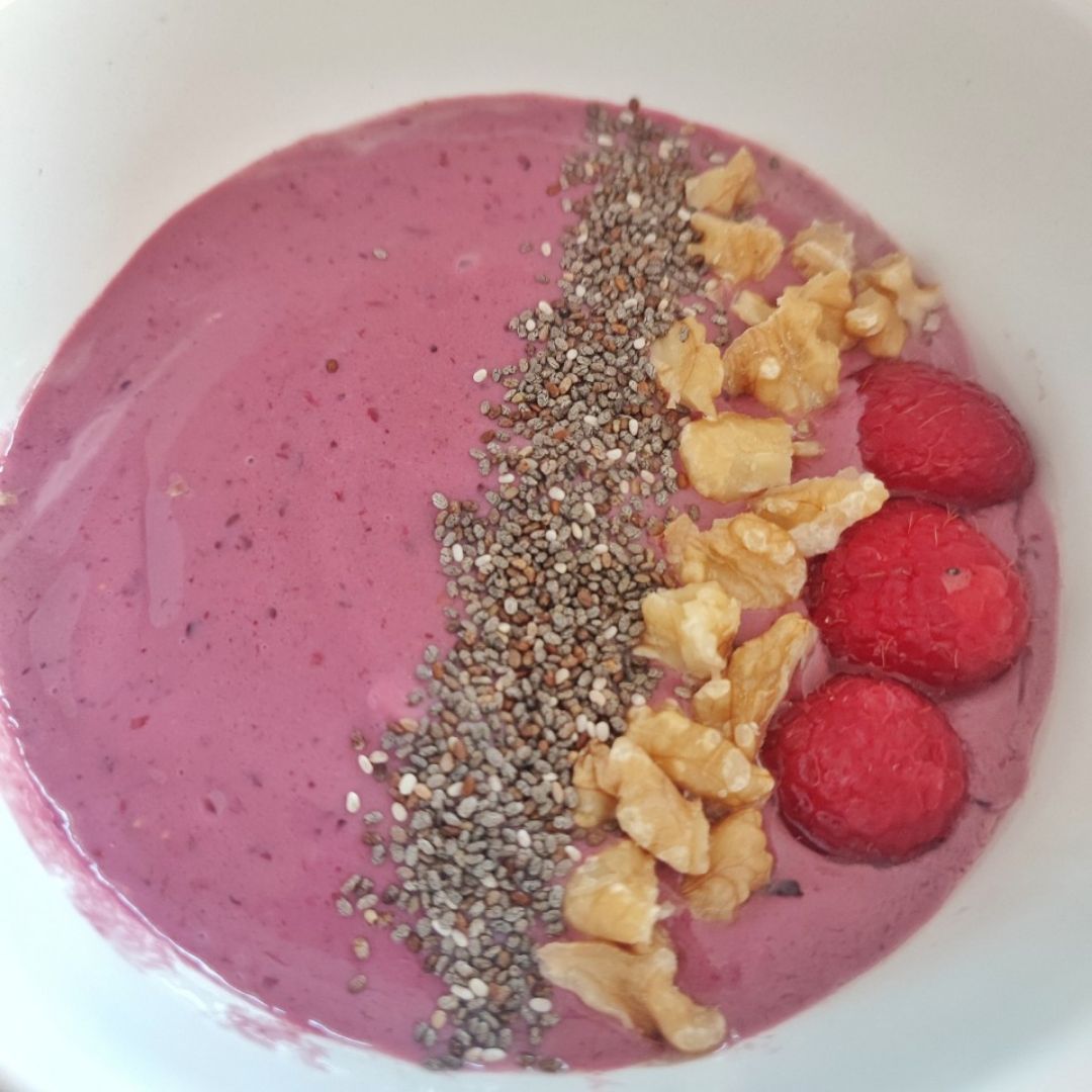 Porridge frío de frutos rojos Paso 1 Porridge frío de frutos rojos Paso 1