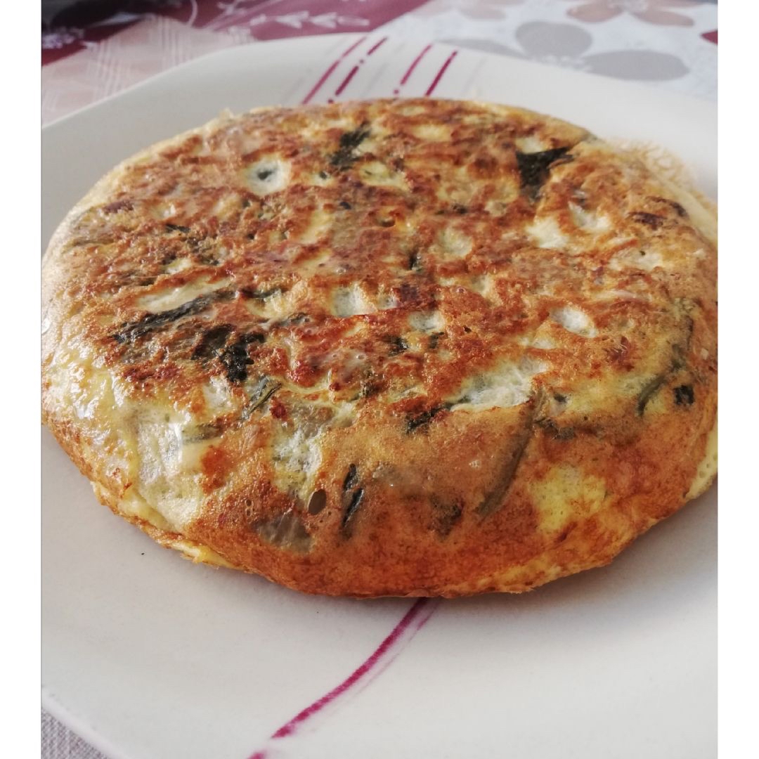 Tortilla de acelgas y atún 🍽️ Tortilla de acelgas y atún 🍽️
