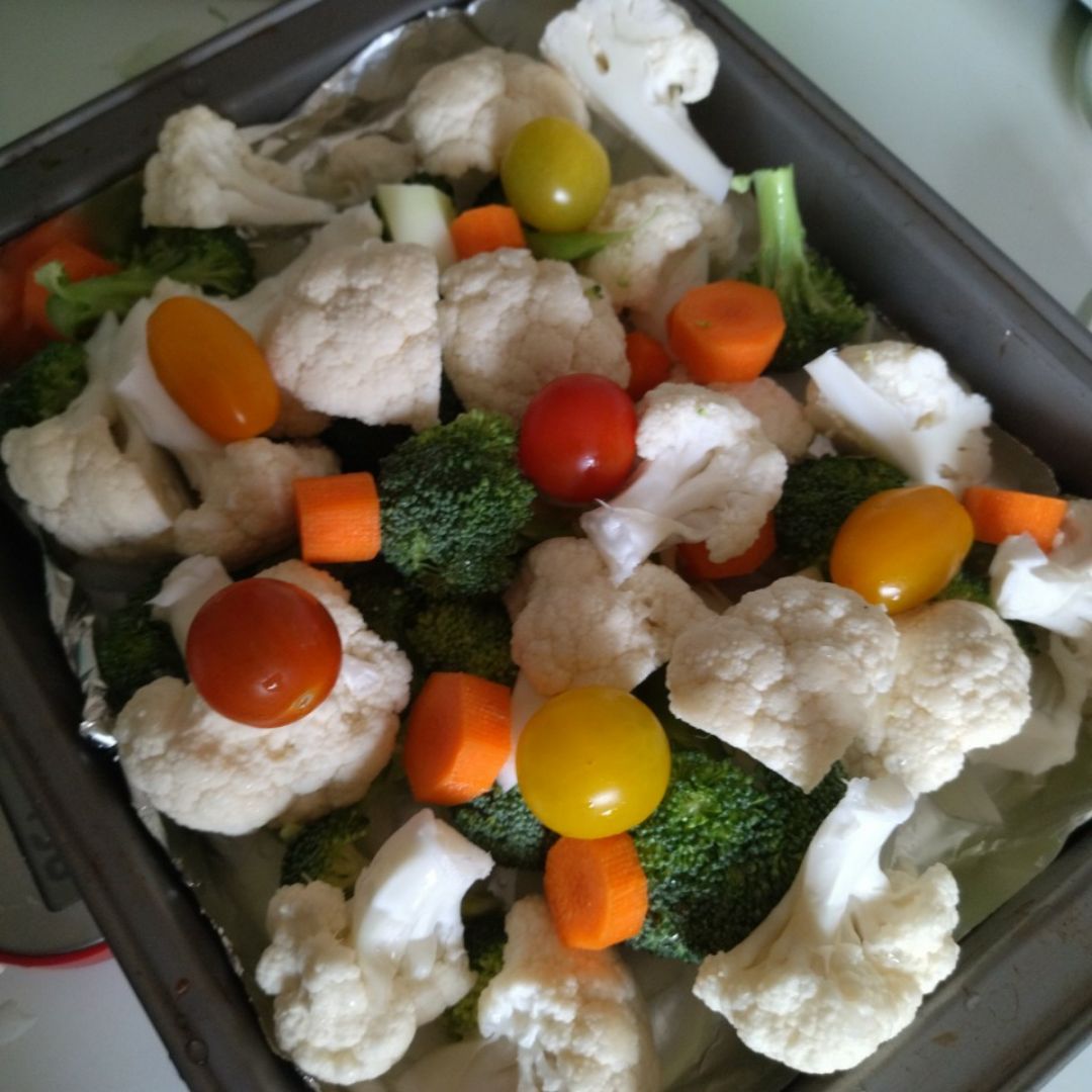 Verduras al horno con soja texturizada Paso 2 Verduras al horno con soja texturizada Paso 2