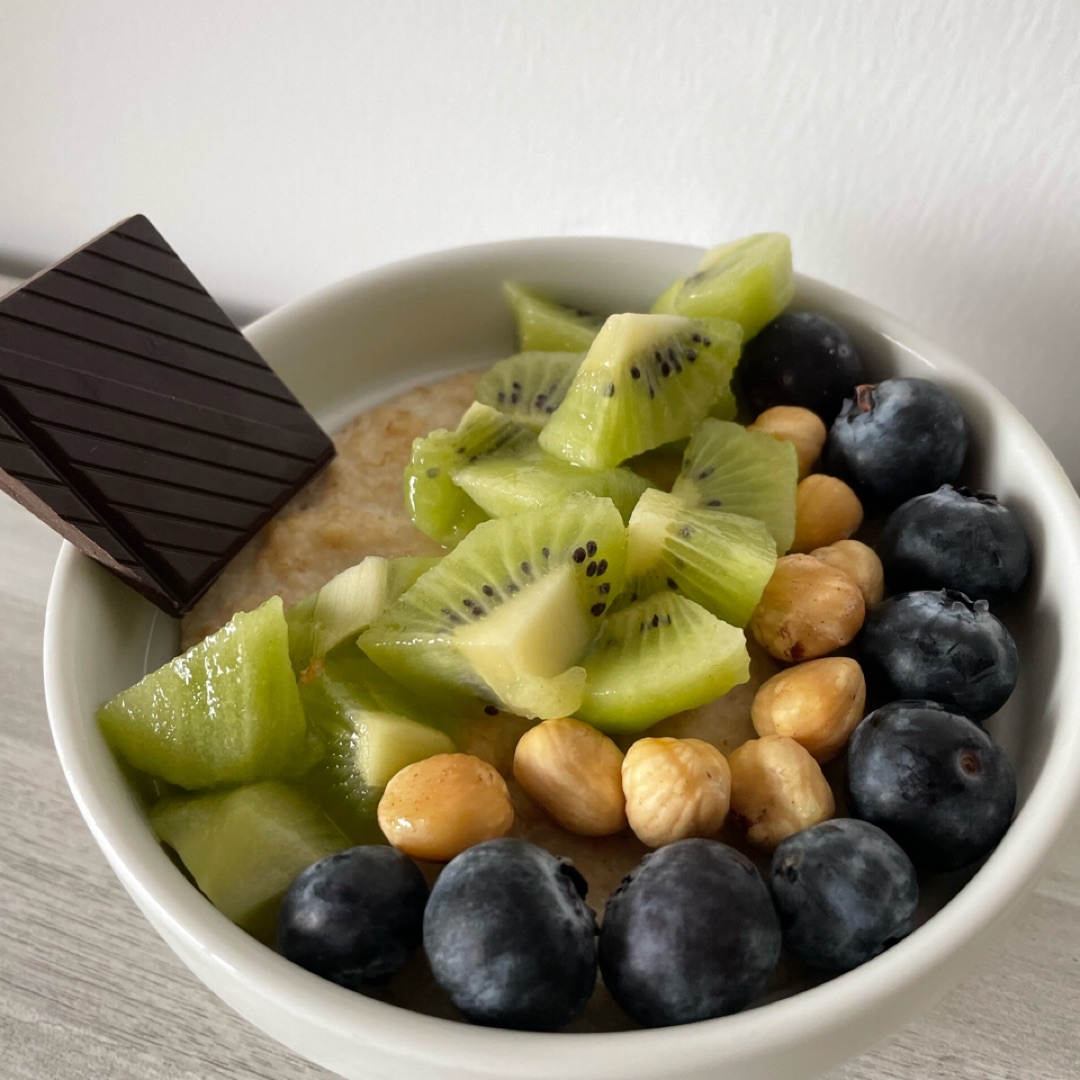 Gachas de avena con fruta Paso 3 Gachas de avena con fruta Paso 3