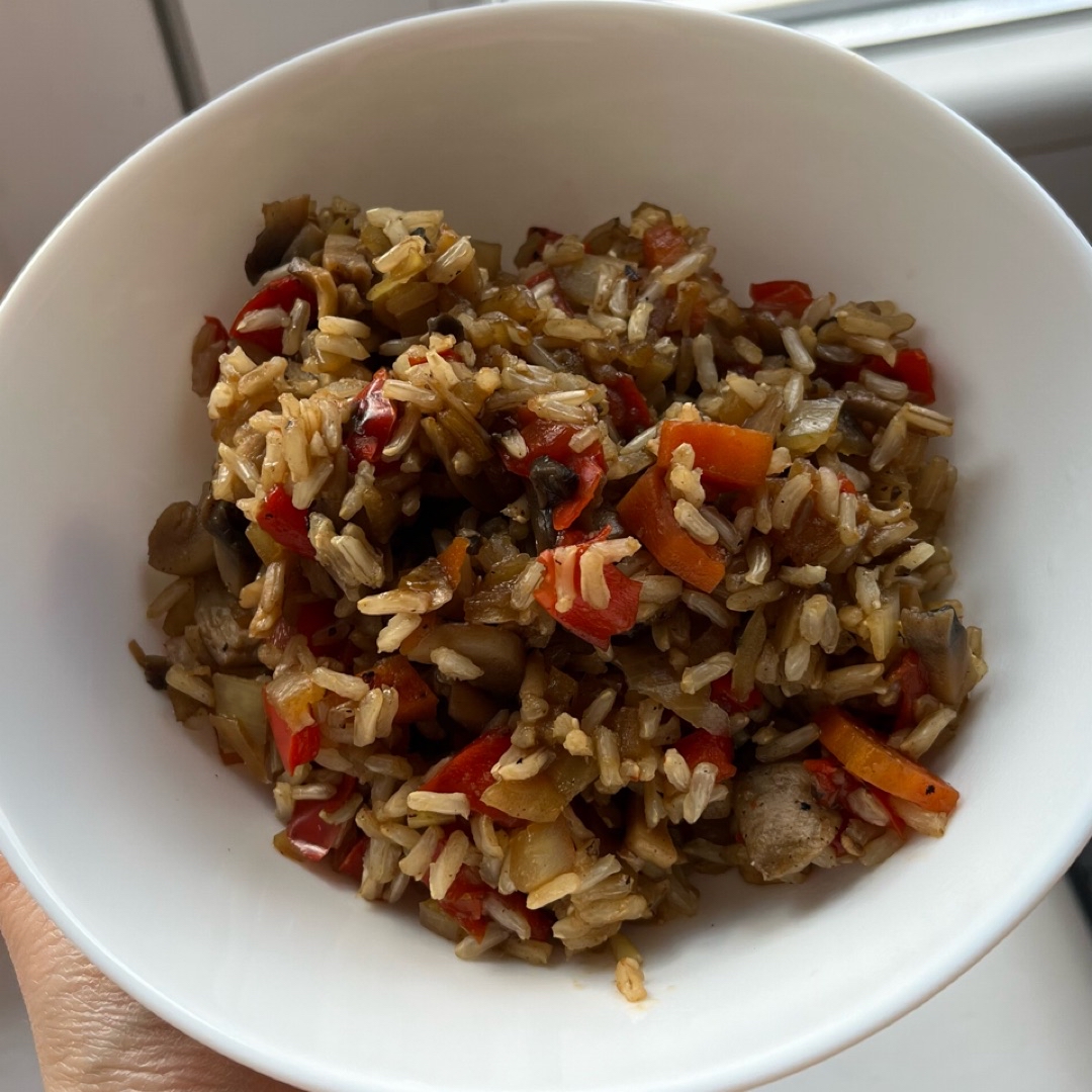 Arroz integral con verduras Paso 2 Arroz integral con verduras Paso 2